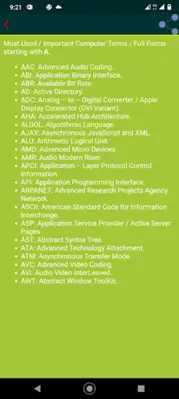 Computer Full forms android App screenshot 1